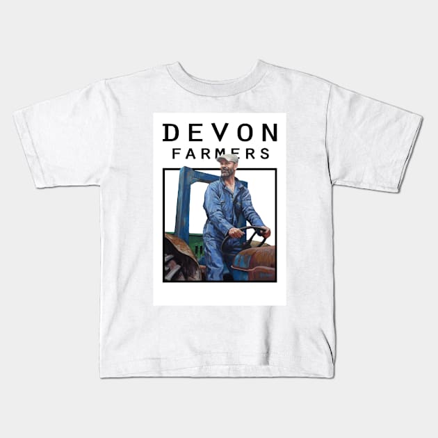 Devon Farmers: Dave Kids T-Shirt by Kavatar